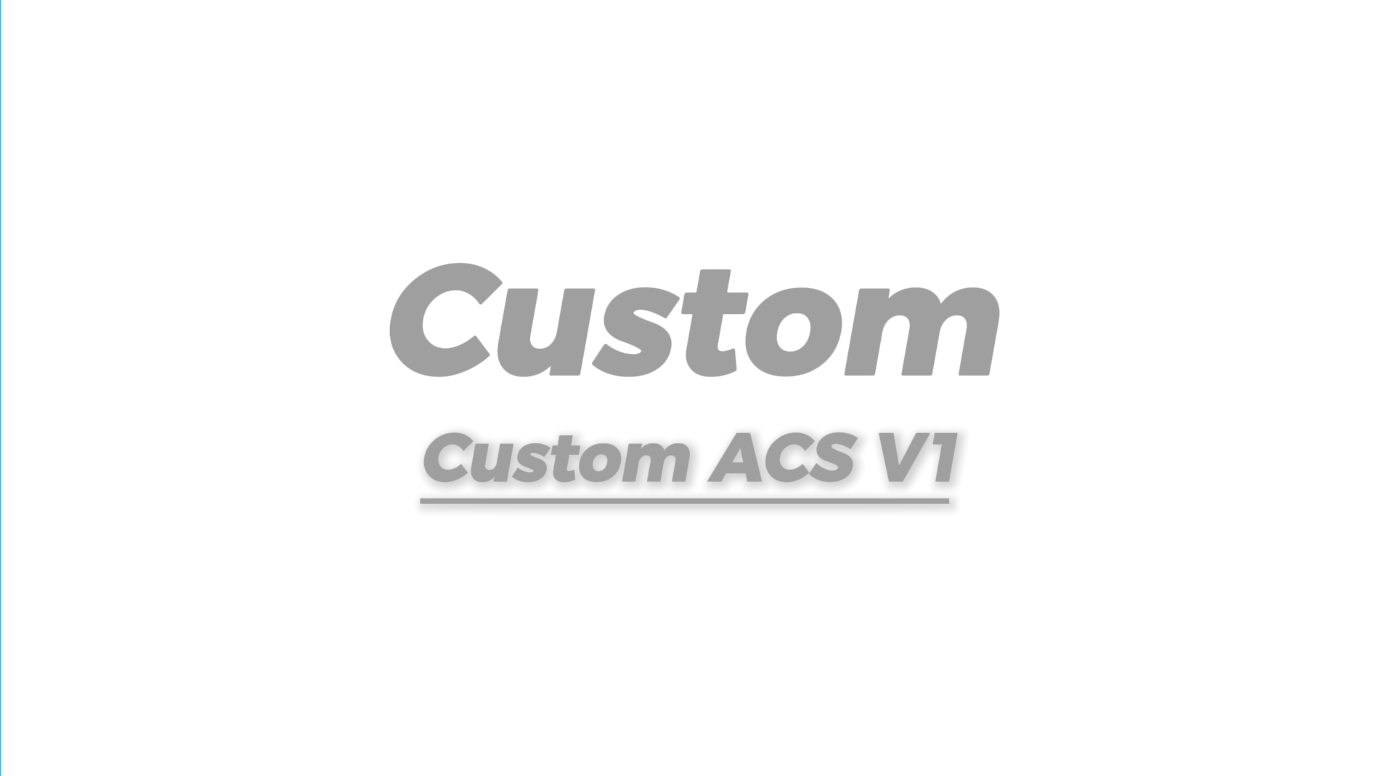 RCM Custom V1 Release